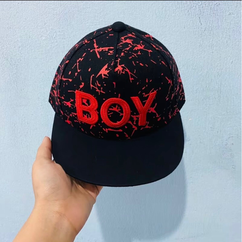 MŨ KẾT LƯỠI TRAI HIPHOP THÊU CHỮ BOY LOANG MÀU CHO BÉ TỪ 1t đến 5t