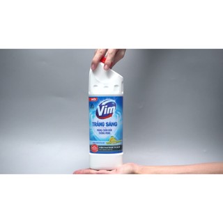 Gel tẩy rửa bồn cầu và nhà tắm VIM trắng sáng hương chanh sả dịu mát 870ml
