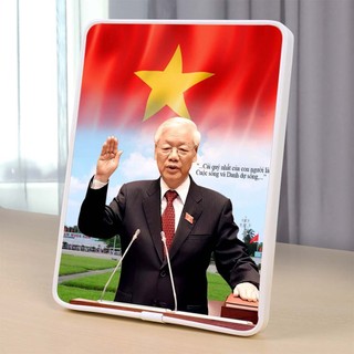 Ảnh để bàn TỔNG BÍ THƯ Nguyễn Phú Trọ.ng- Tráng gương siêu bóng