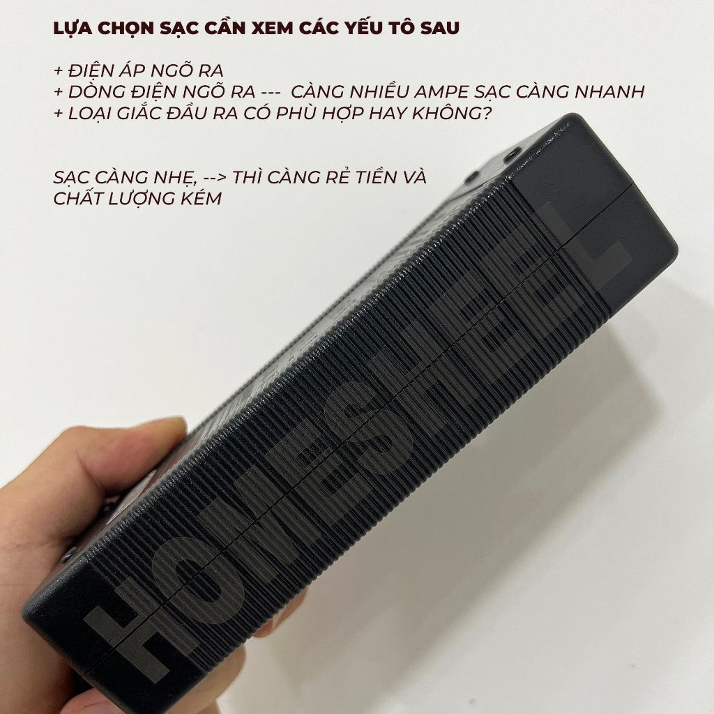 Sạc xe điện cân bằng 36V-42V Homesheel, sạc nhanh, phù hợp với mọi loại xe điện