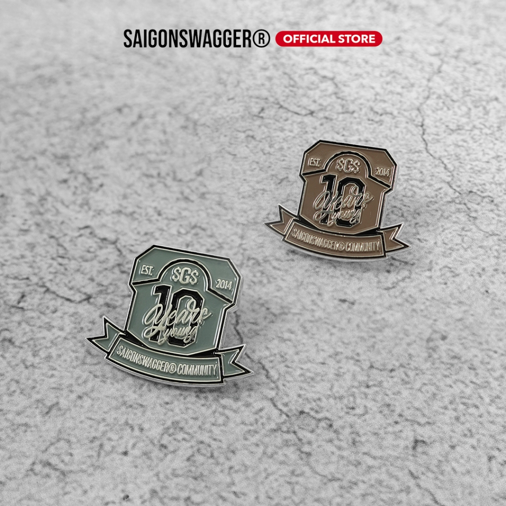 Ghim Cài Kim Loại SAIGONSWAGGER® 10YEARS METAL PIN | Shopee Việt Nam