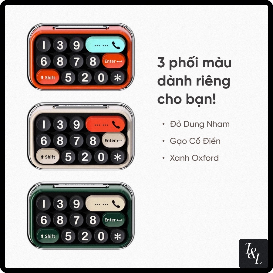 Bảng Số Điện Thoại Trên Ô Tô Cao Cấp THE KEYBOARDMAN – Phong Cách Retro, Cổ Điển, Cực Chất