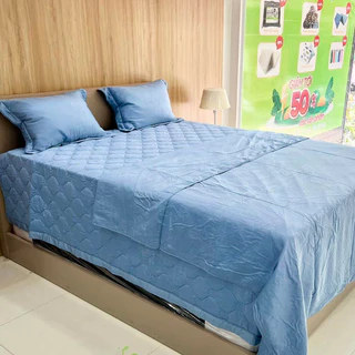 Drap chăn ga Everon EPT Blue vải TENCEL mềm mát