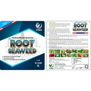 Phân bón vi lượng ROOT SEAWEED can 5 lít kích rễ FUGO