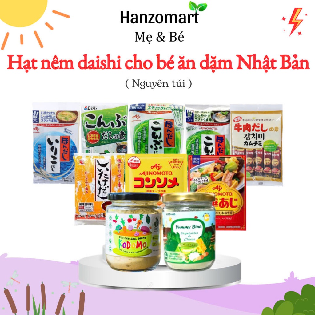 Hạt nêm dashi Nhật Bản cho bé ăn dặm