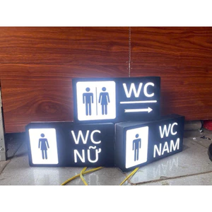 Bảng WC, Toilet Nam Nữ có đèn