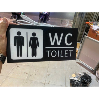 Bảng WC, Toilet Nam Nữ có đèn
