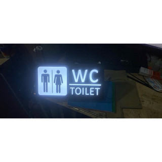 Bảng WC, Toilet Nam Nữ có đèn