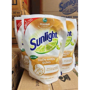 COMBO 10 TÚI Nước Rửa Chén Bát Sunlight Thiên Nhiên Gừng Gốc Thực Vật - Túi 500G