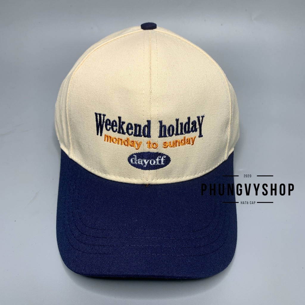(SALE) Mũ bucket VÀ nón lưỡi trai, set cặp đôi tình nhân unisex nam nữ phungvyshop- Cụp Ket kaki sụp Vá Màu WEEKEND