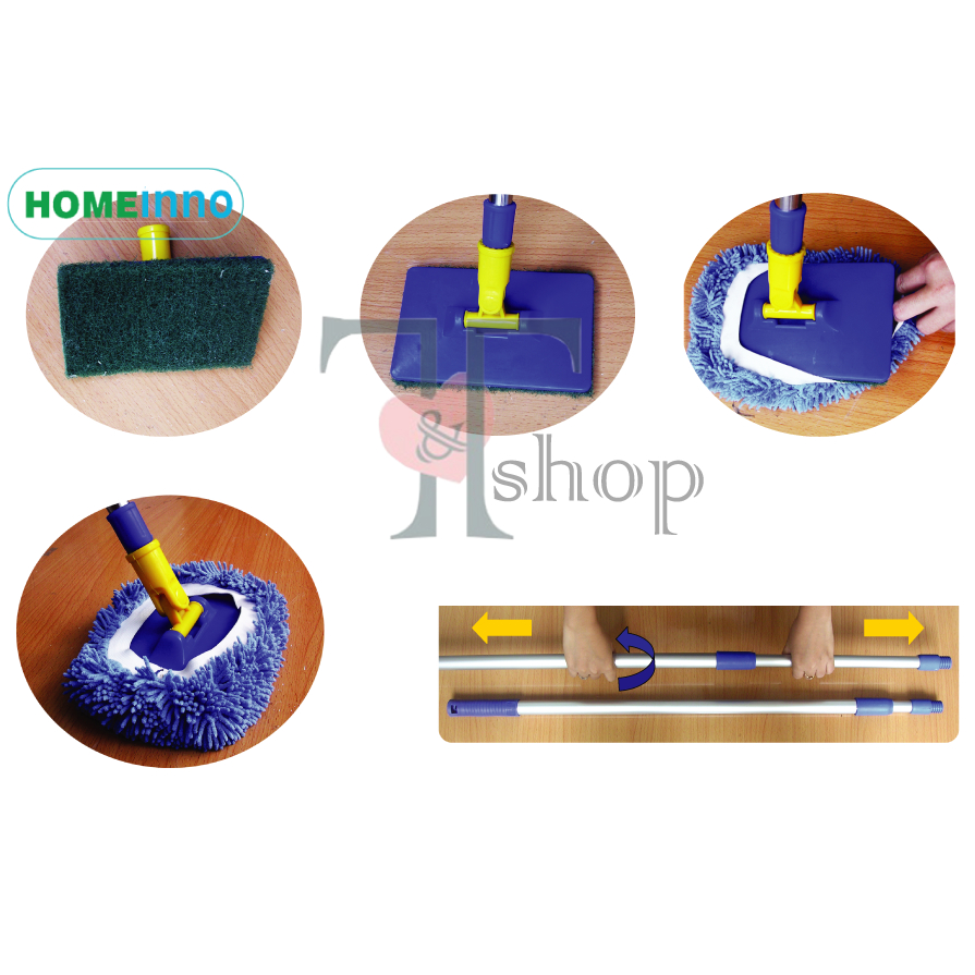 [HỎA TỐC]Đầu Thay Thế Cây Chà Toilet Nhà Tắm Đa Năng Homeinno (KHÔNG CÁN)