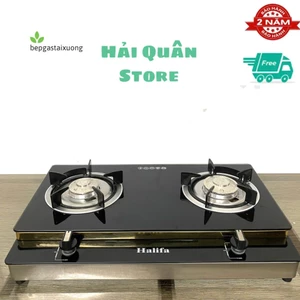 Bếp gas đôi 2 tầng Halifa , mâm họng hợp kím đúc nguyên khối