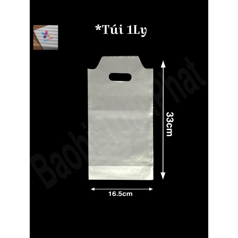 {1KG} Túi Đựng Ly Trà Sữa Cà Phê Nước Ép Túi Chữ T, Túi 1 Ly, Túi 2 Ly Có Vách Ngăn Dùng Một Lần
