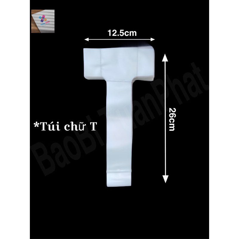 {1KG} Túi Đựng Ly Trà Sữa Cà Phê Nước Ép Túi Chữ T, Túi 1 Ly, Túi 2 Ly Có Vách Ngăn Dùng Một Lần
