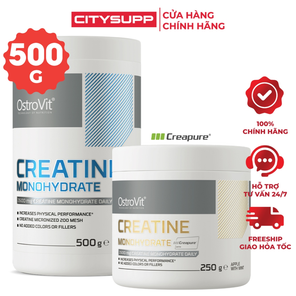 [Chính hãng] Ostrovit Creatine Monohydrate (300g, 500g) Tăng Cơ, Tăng Sức Mạnh & Hiệu Suất Tập Luyện