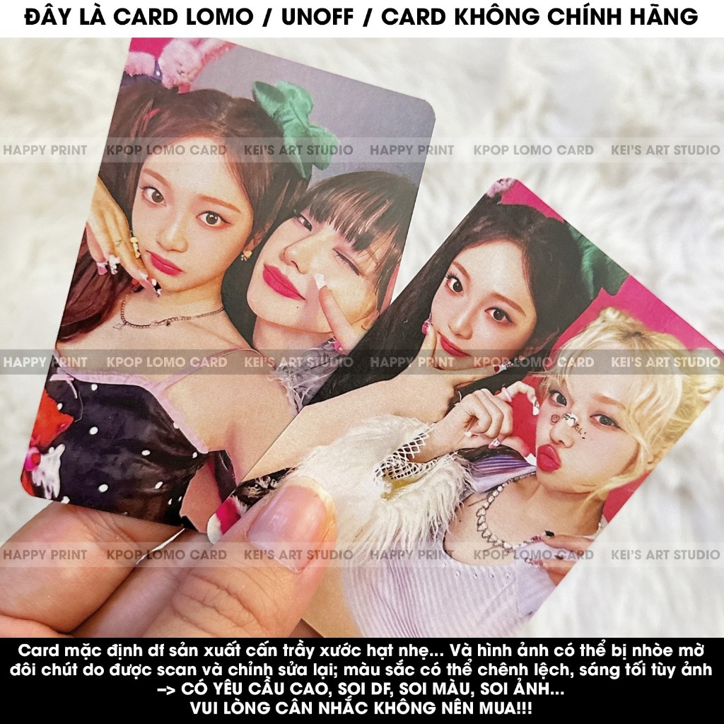 [CARD LOMO MUA 3 TẶNG 1]  Set 4 card  & lẻ mem các thẻ ảnh hot Aespa