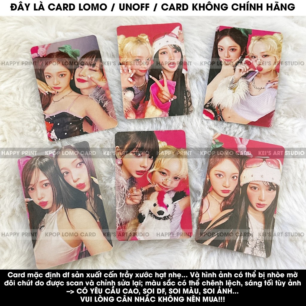 [CARD LOMO MUA 3 TẶNG 1]  Set 4 card  & lẻ mem các thẻ ảnh hot Aespa