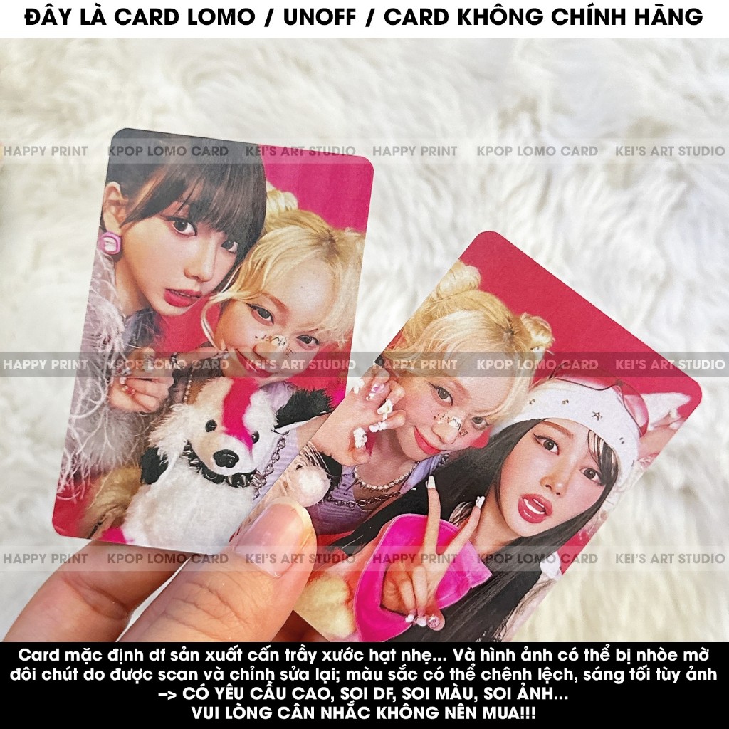 [CARD LOMO MUA 3 TẶNG 1]  Set 4 card  & lẻ mem các thẻ ảnh hot Aespa