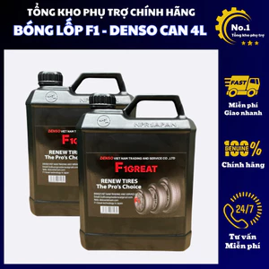 Dưỡng lốp ô tô - Bóng lốp ô tô xe máy, Phục hồi đen bóng chính hãng DENSO 4L