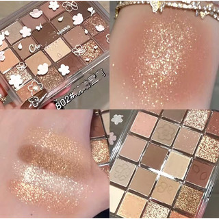 Phấn Mắt Lì Màu Lấp Lánh Màu Đất Chống Thấm Nước Lâu Trôi Trang Điểm Dạng Pallet
