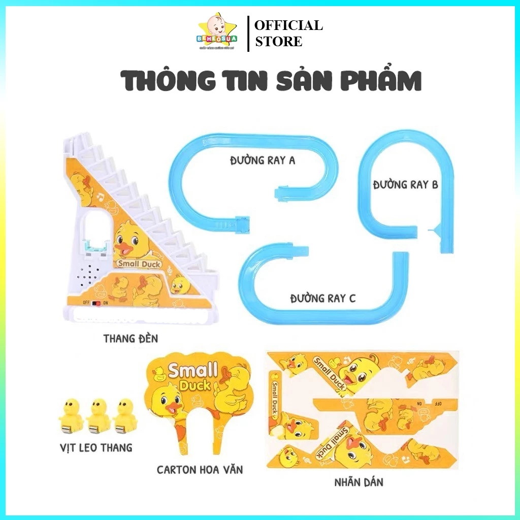 Đồ chơi cầu trượt Vịt [ BẢO HÀNH 3 THÁNG] leo cầu thang với âm thanh vui nhộn + Đèn nháy đẹp mắt cầu