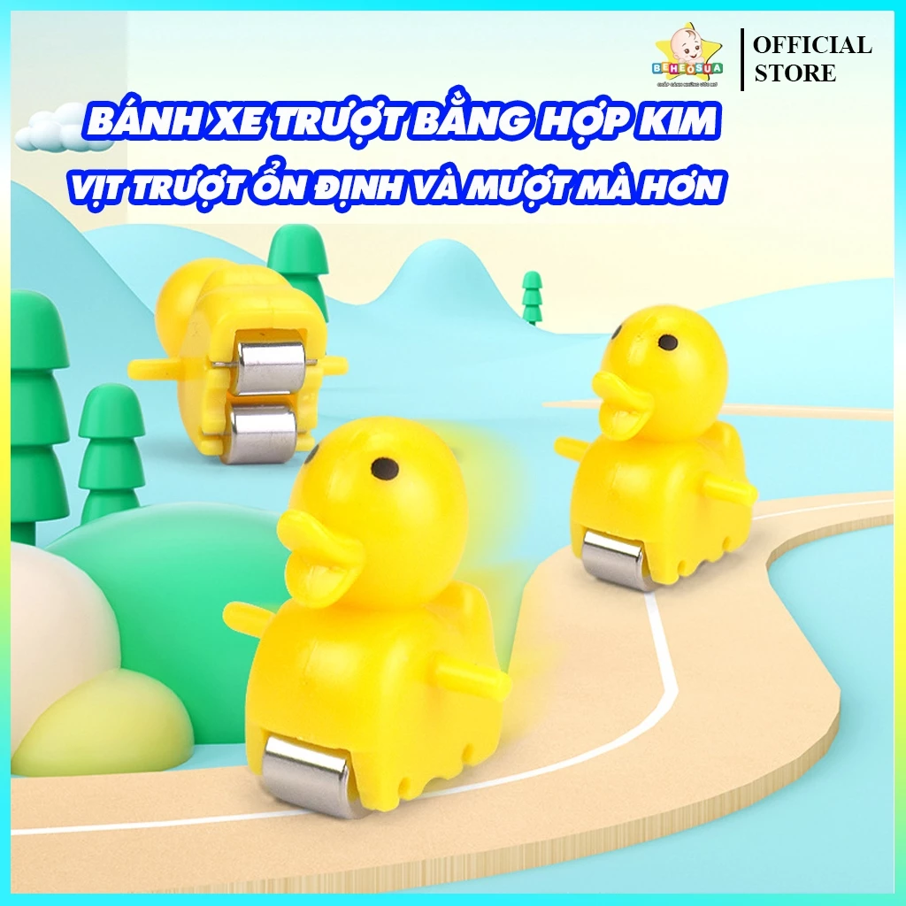 Đồ chơi cầu trượt Vịt [ BẢO HÀNH 3 THÁNG] leo cầu thang với âm thanh vui nhộn + Đèn nháy đẹp mắt cầu