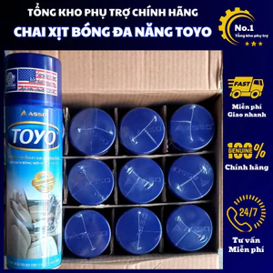 Xịt bóng da gỗ nội ngoại thất nhựa ô tô xe máy toyo 500ml