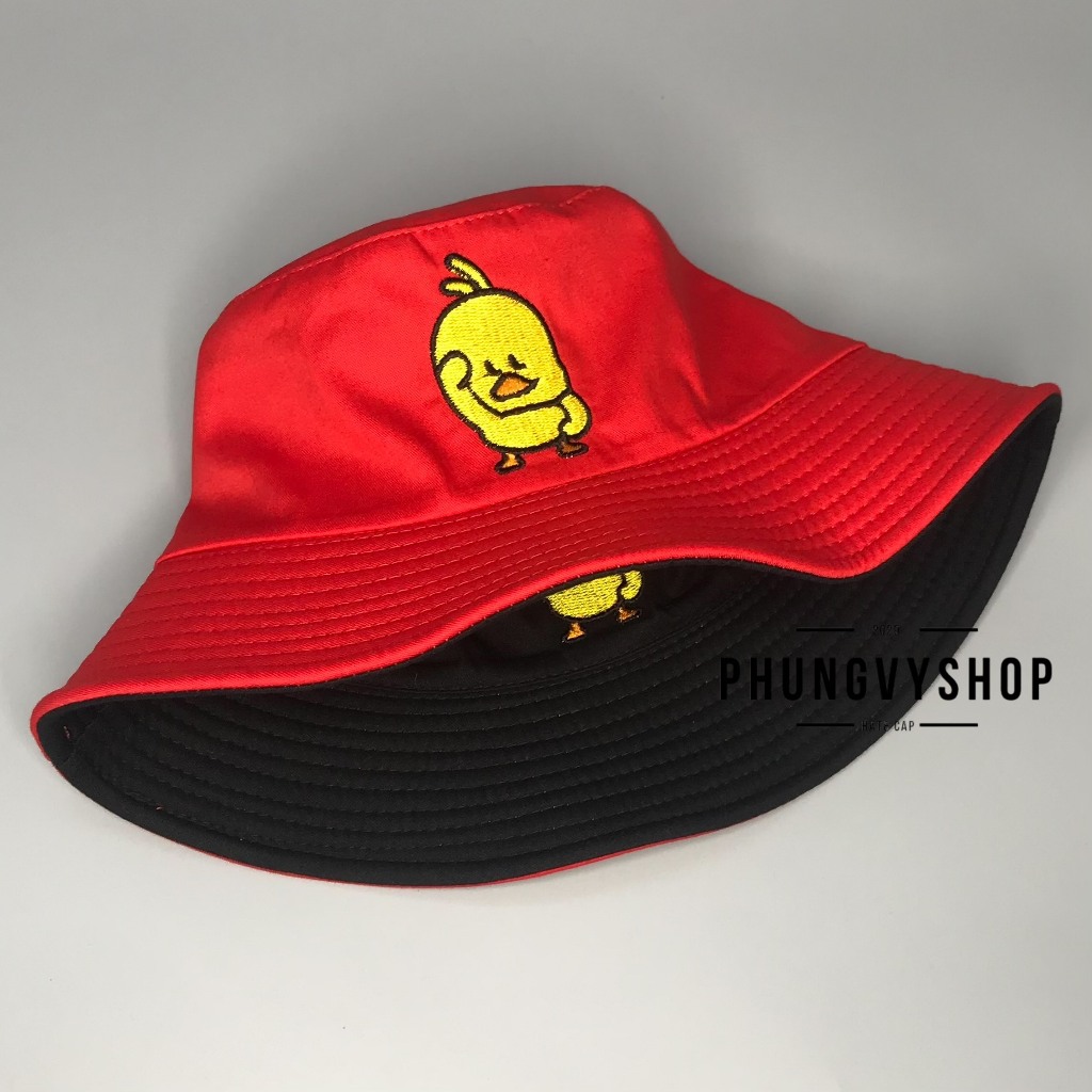 Mũ nón 2 mặt CHÚ VỊT NGỐ NAM NỮ- nón bucket tai bèo vành