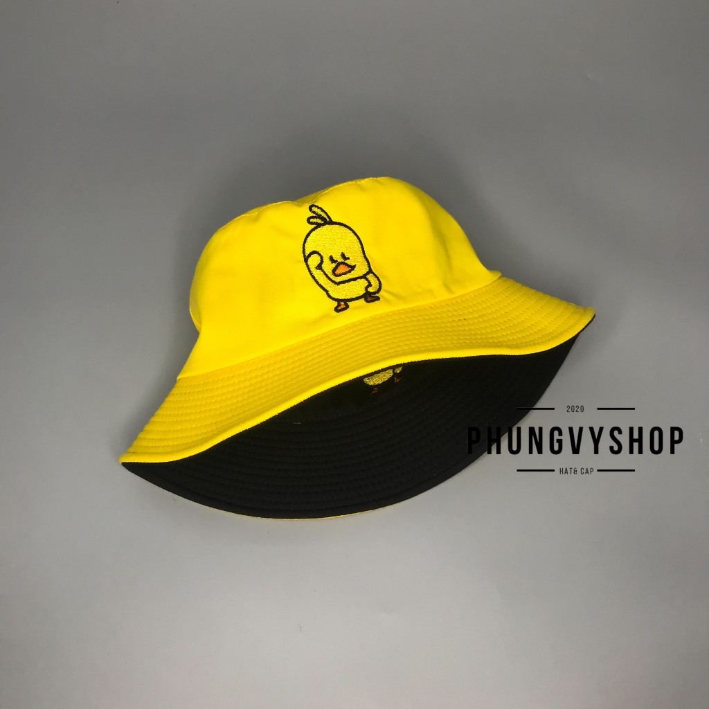 Mũ nón 2 mặt CHÚ VỊT NGỐ NAM NỮ- nón bucket tai bèo vành