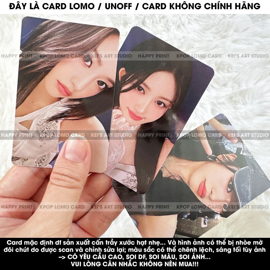 [CARD LOMO] Set 6 thẻ ảnh IVE CONCERT SHOW WHAT I HAVE: Wonyoung, Liz, Rei, Yujin, Leeseo, Gaeul