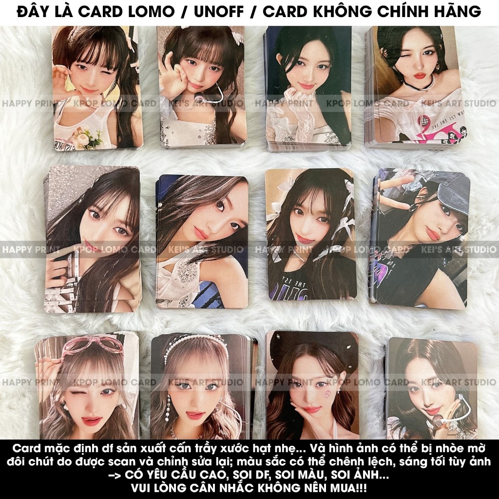 [CARD LOMO] Set 6 thẻ ảnh IVE CONCERT SHOW WHAT I HAVE: Wonyoung, Liz, Rei, Yujin, Leeseo, Gaeul