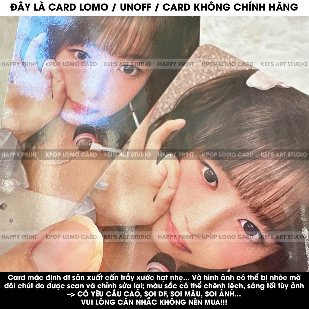 [CARD LOMO] Set 6 thẻ ảnh IVE CONCERT SHOW WHAT I HAVE: Wonyoung, Liz, Rei, Yujin, Leeseo, Gaeul