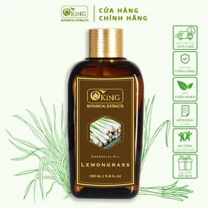 Tinh dầu Sả Chanh nguyên chất thơm mát, đuổi muỗi, thanh lọc không khí 100ml | Oking Việt Nam