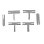 Bộ Kẽm Hàn Pin 5S 1P Dày 0.18mm Mạ Niken Cho Pin 18650 (4 Miếng Chữ T & 2 Miếng Chữ i