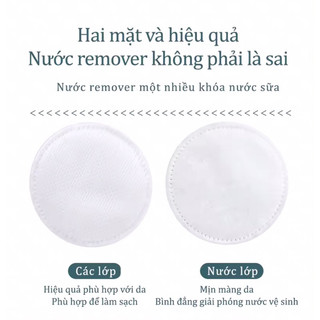 Bông tẩy trang siêu mềm mịn 80 miếng