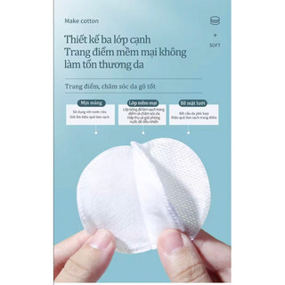 Bông tẩy trang siêu mềm mịn 80 miếng