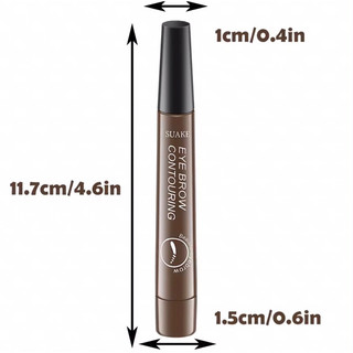 Chì Kẻ Mày Bốn Đầu Chấu Sợi 4D Không Thấm Nước Lâu Trôi Nhanh Khô Vẽ Nhanh Lấp Đầy Lông Mày Thưa