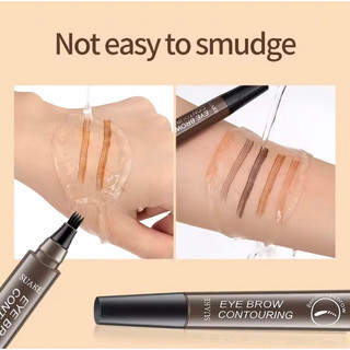 Chì Kẻ Mày Bốn Đầu Chấu Sợi 4D Không Thấm Nước Lâu Trôi Nhanh Khô Vẽ Nhanh Lấp Đầy Lông Mày Thưa