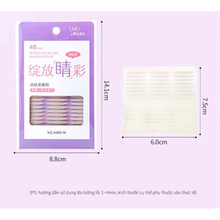 Kích mí tàng hình tạo hai mí không lộ SIZE M 48 Miếng