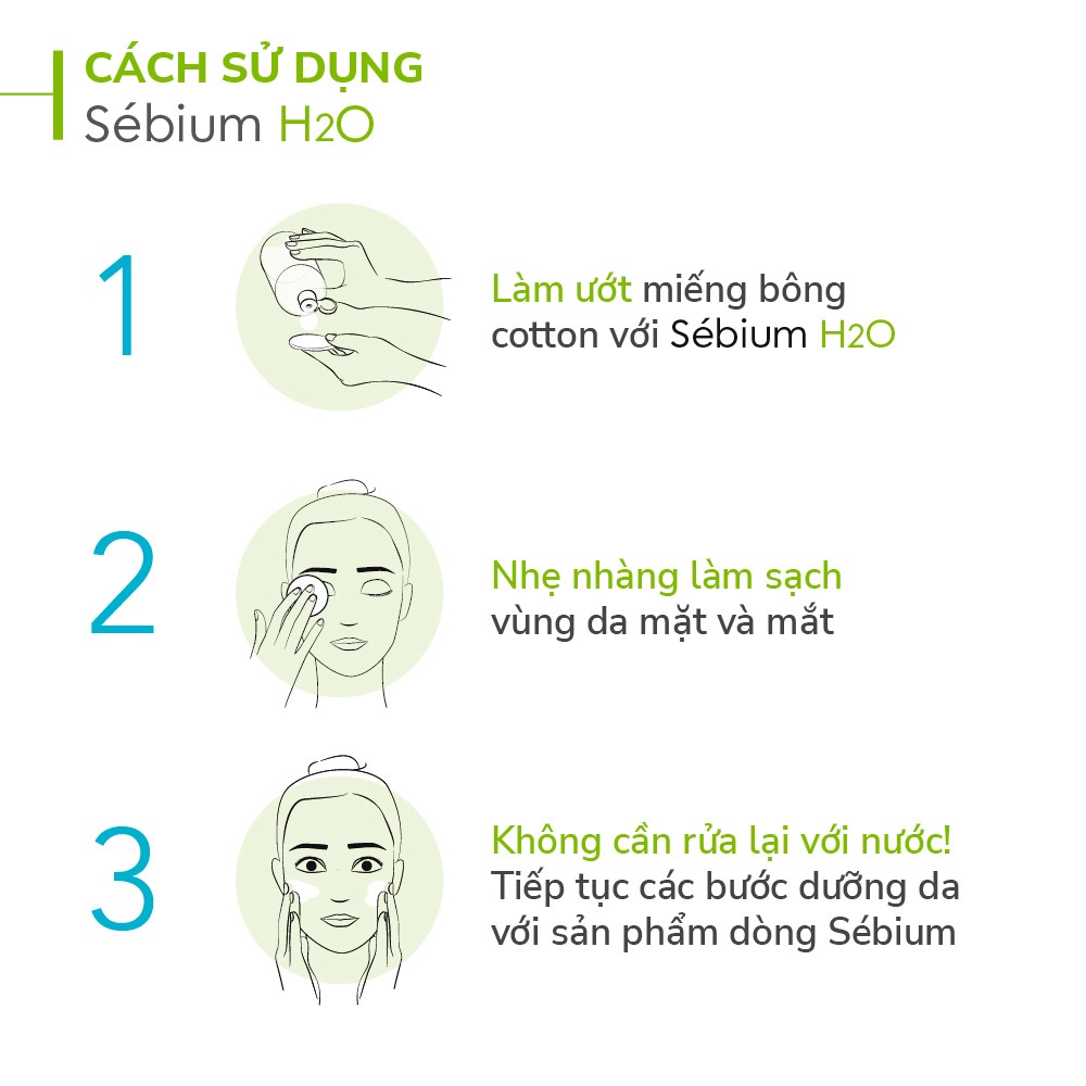 Ảnh Bộ đôi nước tẩy trang Micellar cho da đầu mụn Bioderma Sebium H2O - 500mlx2 2