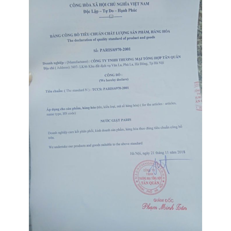 Nước Giặt Paris túi 3600ml Hương Hoa Pháp siêu sạch và thơm an toàn cho da không hóa chất.