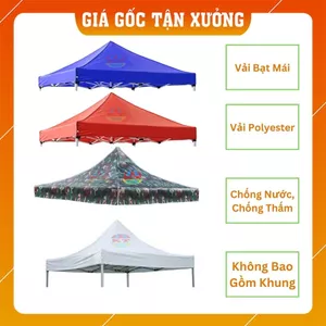 Tấm Bạt Mái Nhà Bạt 3M x 3M; 2,5M x 2,5M; 2M x 3M; 3M x 4,5M; 3M x 6M, 2M x 2M (chưa bao gồm khung xương)