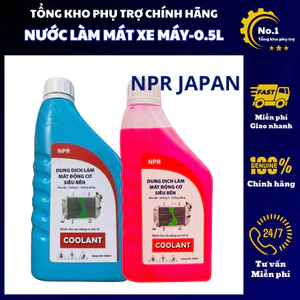 Nước làm mát, Nước mát xe máy NPR JAPAN CHÍNH HÃNG - 0.5L hồng,xanh