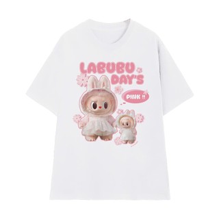Áo thun nam nữ cổ tròn chất cotton fom rộng tay lỡ LABUBU DAY'S kiểu dáng trẻ trung năng động L66 [A066]