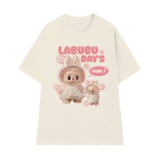 Áo thun nam nữ cổ tròn chất cotton fom rộng tay lỡ LABUBU DAY'S kiểu dáng trẻ trung năng động L66 [A066]