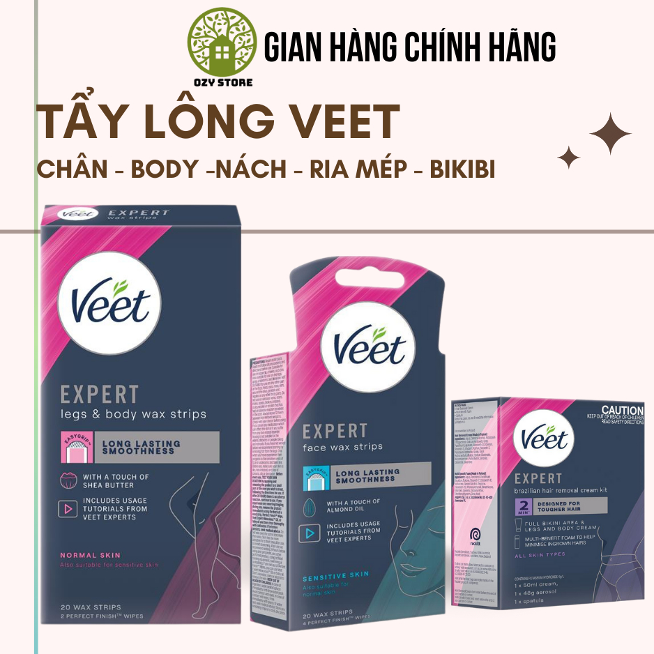 Veet wax strips face - Wax ria mép Veet, Miếng dán tẩy lông mặt VEET ...