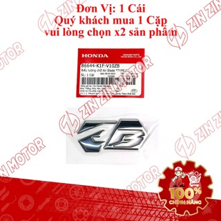 Tem Logo Nổi AB, Biểu Tượng Air Blade 2020 2021 2022 2023+ Chính Hãng - ZZM
