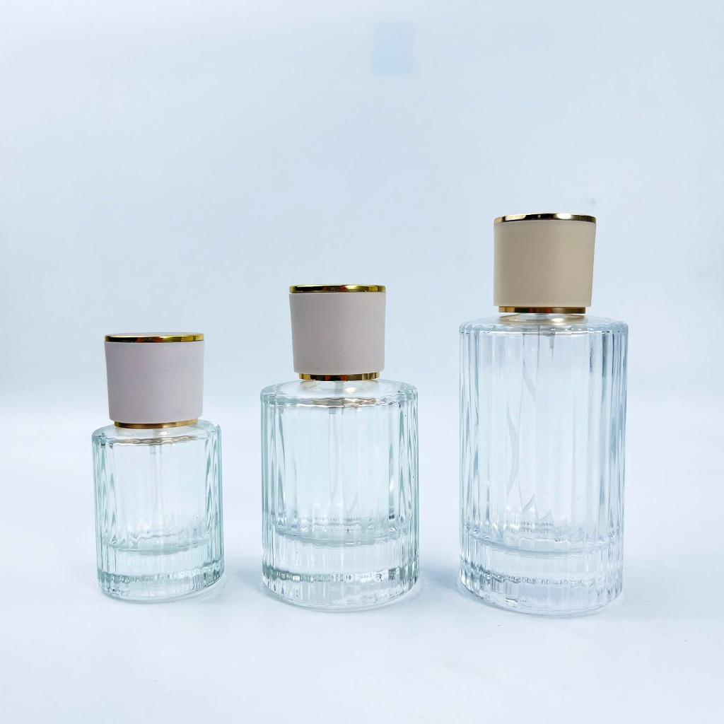 lọ rỗng 30-50-100ml đựng nước hoa thủy tinh kiểu tròn có vân dạng xịt ...