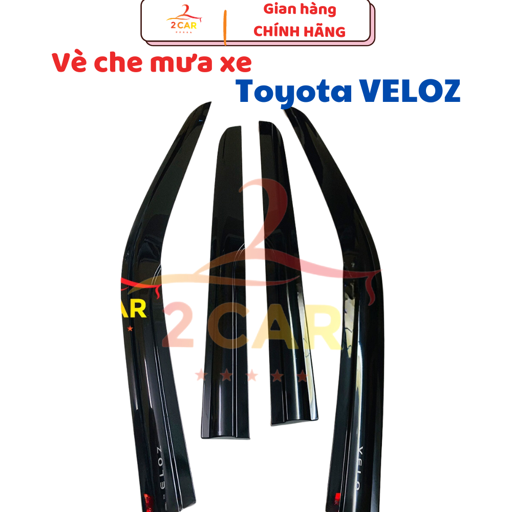 Vè che mưa xe Toyota Veloz Cross 2022, 2023,2024, 2025 Nhựa đen dày cao cấp