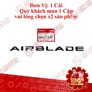 Tem Chữ Nổi Air Blade Cho Xe AB 2020 2021, 2022 - 2026 86835-K1F-V00ZA, 86835-K1F-V00ZB, 86835-K1F-V00ZC Chính Hãng